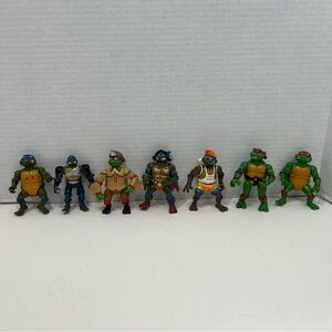 TEENAGE MUTANT NINJA TURTLES vintage action figures lot mirage studios 90s